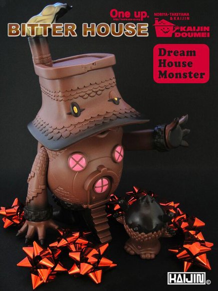 Kaijindoumei (Dream House Monster) - D・H・M　Bitter House figure by Kaijin X Noriya Takeyama, produced by One-Up. Front view.