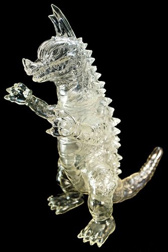 Kaiju Axron - Clear Max Toy Club Exclusive figure by Mark Nagata, produced by Max Toy Co.. Front view.