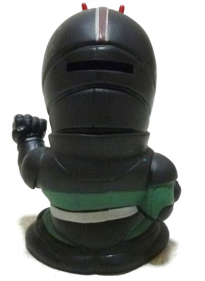 Kamen Rider Black RX figure, produced by Banpresto. Back view.