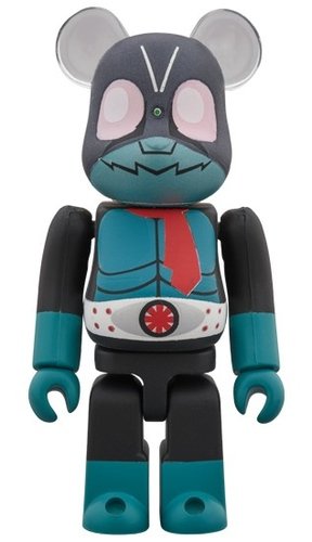 kamen rider Former No. 1 BE@RBRICK 100% figure, produced by Medicom Toy. Front view.