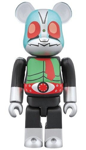 kamen rider new 1 BE@RBRICK 100% figure, produced by Medicom Toy. Front view.