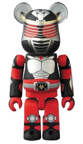 Kamen Rider Ryuki - Black White BE@RBRICK 100%  figure, produced by Medicom Toy. Front view.