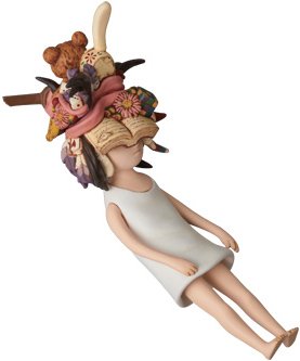 Kamikazari No Shojo (髪飾りの少女) figure by Maico Akiba, produced by Medicom Toy. Side view.
