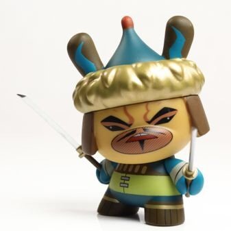 kaNO figure by Kano, produced by Kidrobot. Front view.