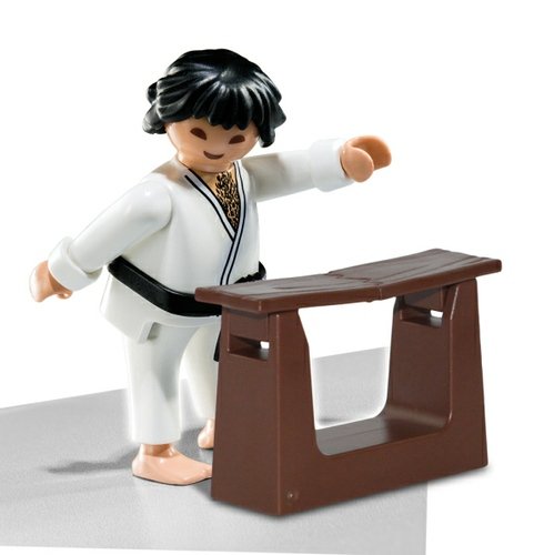 Karate Champion figure by Playmobil, produced by Playmobil. Front view.