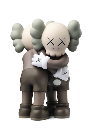 KAWS Together Brown figure by Kaws, produced by Medicom Toy. Front view.