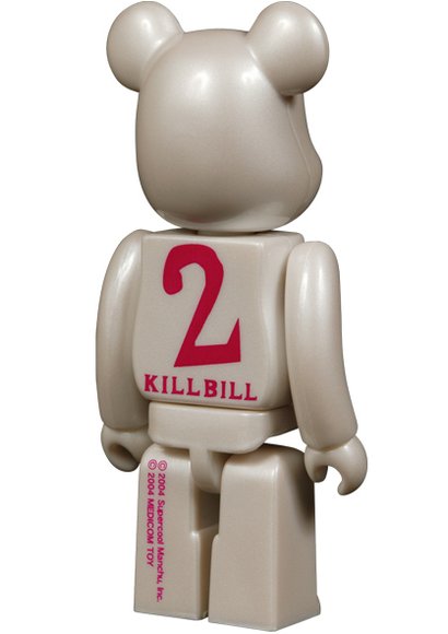 KILL BILL 2 Be@rbrick 100% - Love Bride Ver. figure by Supercool Manchu, produced by Medicom Toy. Back view.