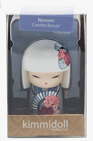 Kimmidoll Nonomi mini doll figure, produced by Kimmidoll. Packaging.