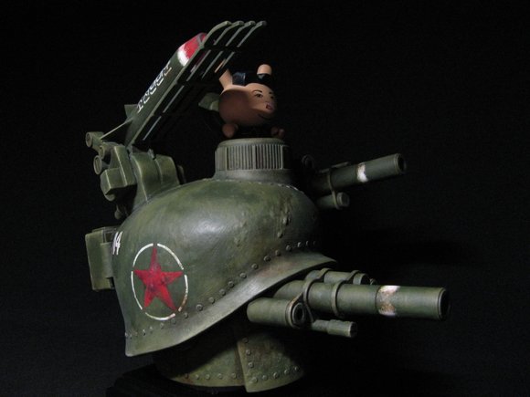 Korean Combat Turret figure by Captain Hh, produced by Threea. Side view.