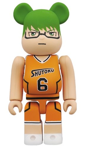 Kurokos Basketball - Midorima Shintaro BE@RBRICK 100% figure, produced by Medicom Toy. Front view.