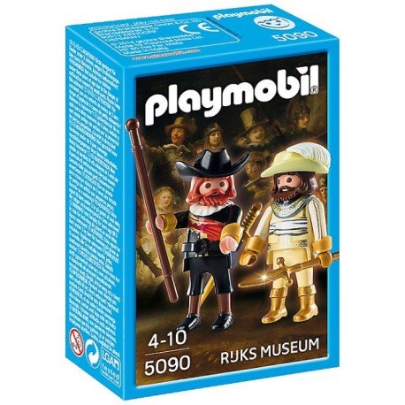 La Ronda Nocturna de Rembrandt figure by Playmobil, produced by Rijks Museum. Packaging.