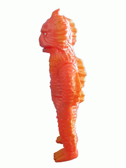 Lagon - Orange figure by Yamomark, produced by Yamomark. Side view.
