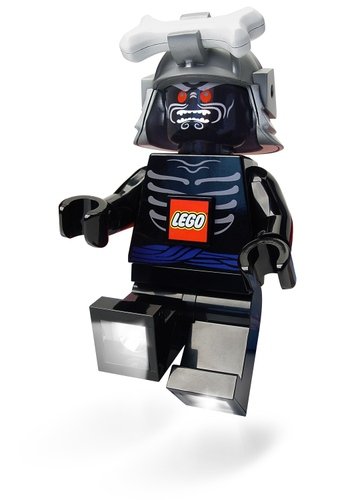 Lego Ninjago Lord Garmadon Torch figure, produced by Lego. Front view.