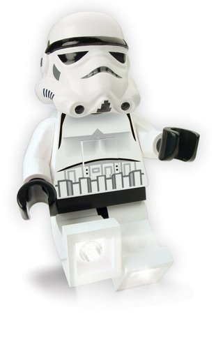 Lego Stormtrooper Torch figure, produced by Lego. Front view.