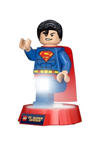 Lego Superman Torch figure, produced by Lego. Front view.