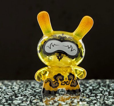 Lemon Drop figure by Andrew Bell, produced by Kidrobot. Front view.