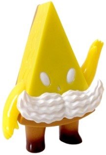 Lemon Pie Guy figure by Brian Flynn, produced by Super7. Front view.