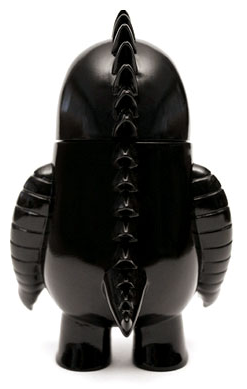 Leroy C. - Unpainted Black figure by Invisible Creature, produced by Super7. Back view.