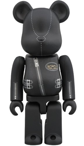 Lewis Leathers BE@RBRICK 100% figure, produced by Medicom Toy. Front view.