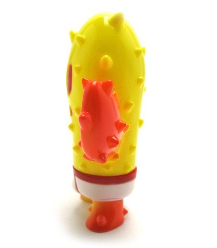 Little Prick - Sunburnt Yellow  figure by Brian Flynn, produced by Super7. Side view.