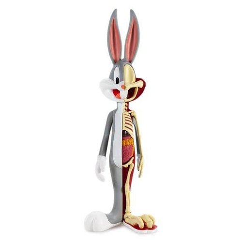 Looney Tunes Bugs Bunny Anatomical Wabbit By Jason Freeny figure by Jason Freeny, produced by Kidrobot X Bigshot Toyworks. Front view.