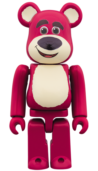 Lots-O-Huggin Bear BE@RBRICK 100% figure, produced by Medicom Toy. Front view.