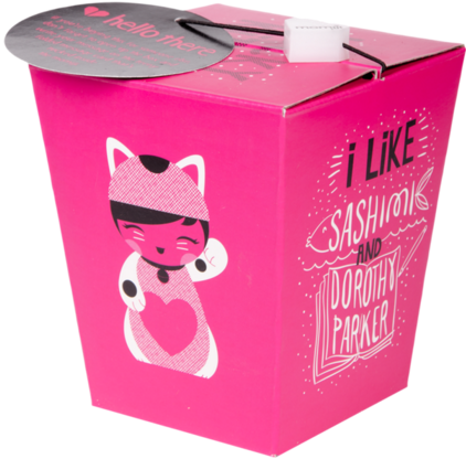 Lucky Kitty figure by Momiji, produced by Momiji. Packaging.