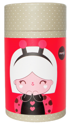 Lucky figure by Momiji, produced by Momiji. Packaging.