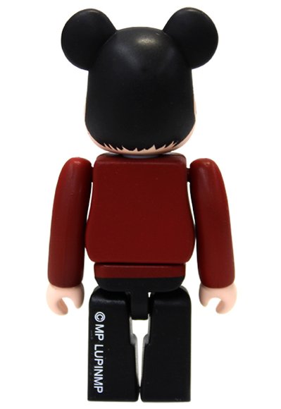 Lupin III Be@rbrick 100% figure by Monkey Punch, produced by Medicom Toy. Back view.