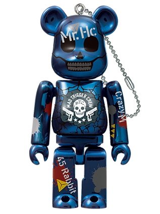 MAD TRIGGER CREW by Hypnosis Mic-Division Rap Battle BE@RBRICK 100% figure, produced by Medicom Toy. Front view.