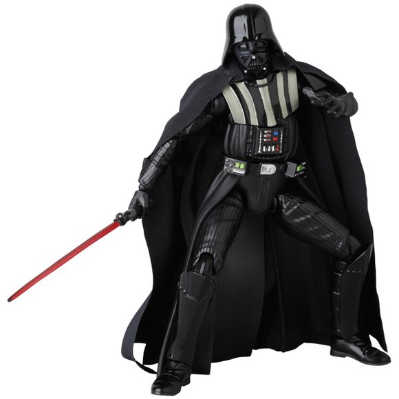 MAFEX DARTH VADER (TM) figure by Lucasfilm Ltd., produced by Medicom Toy. Front view.