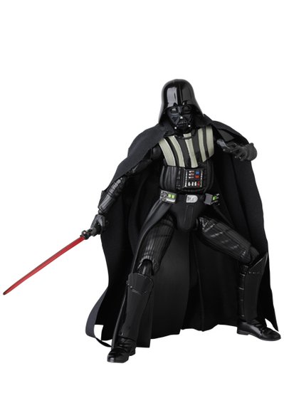 MAFEX DARTH VADER (TM) figure by Lucasfilm Ltd., produced by Medicom Toy. Front view.