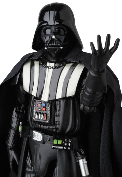 MAFEX DARTH VADER (TM) figure by Lucasfilm Ltd., produced by Medicom Toy. Detail view.