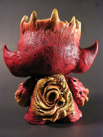 Mal Martian figure by Monsterforge, produced by Kidrobot. Back view.
