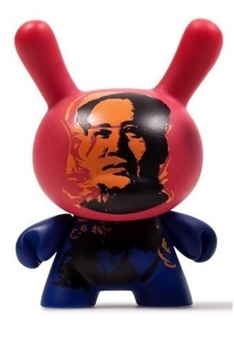 Mao figure by Andy Warhol, produced by Kidrobot. Front view.