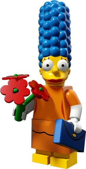 Marge Simpson (Sunday Best) figure by Matt Groening, produced by Lego. Front view.