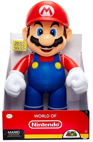 Mario World of Nintendo figure, produced by Jakks Pacific. Front view.