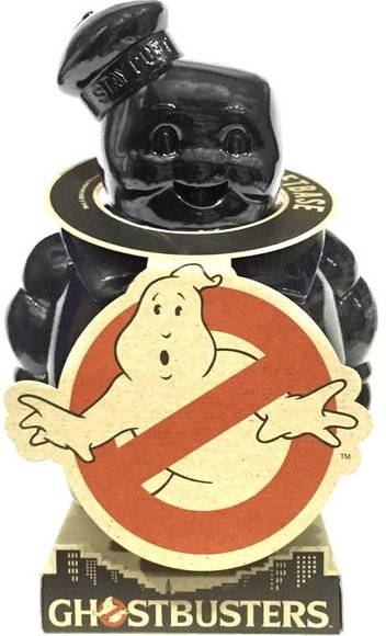 Marshmallow Man - Prototype Black figure by Secret Base, produced by Secret Base. Front view.
