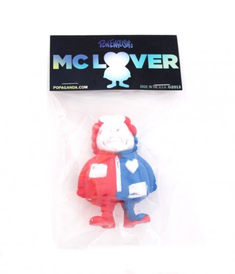 Mc Lover Patriot edition figure by Ron English. Packaging.