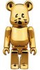 Meow Gold plated Ver. BE@RBRICK 100%