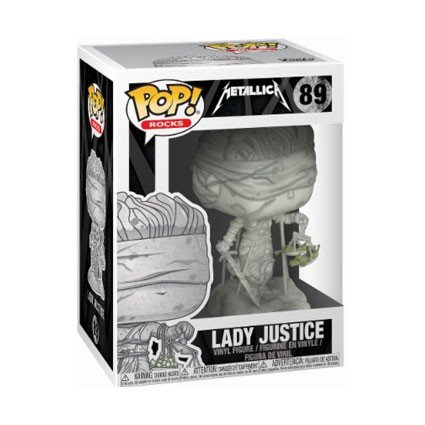 Metallica - Lady Justice (a.k.a. Doris) figure, produced by Funko. Packaging.