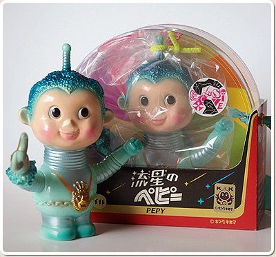 Meteor Pepy (流星のぺピー) - Grumble Toys exclusive figure by Ilu Ilu, produced by Ilu Ilu. Packaging.