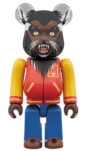 Michael Jackson WEREWOLF BE@RBRICK 100% figure, produced by Medicom Toy. Front view.