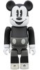 MICKEY MOUSE B&W Ver. BE@RBRICK 100%