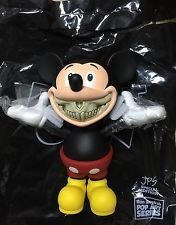 Mickey rodent grin figure by Ron English. Front view.