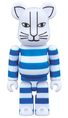 MIKEY BLUE Ver. BE@RBRICK 100％ figure, produced by Medicom Toy. Front view.