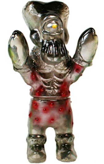Mini Kaiju Alien Xam - Clear Dead Presidents Ed. figure by Mark Nagata X Dead Presidents, produced by Max Toy Co.. Front view.