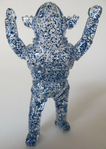 Mini Mad Baron - Clear w/ Blue Glitter figure by Zollmen, produced by Zollmen. Front view.