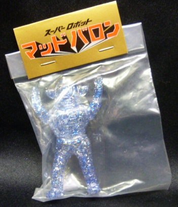 Mini Mad Baron - Clear w/ Blue Glitter figure by Zollmen, produced by Zollmen. Packaging.