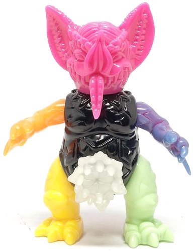 Mini Mockbat - Mixed Parts (colours will vary) figure by Paul Kaiju, produced by Unbox Industries. Front view.